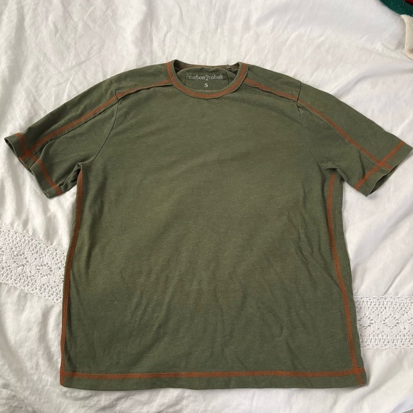 carbon 2 cobalt Other - Carbon 2 Cobalt SMALL Men's Green Moss T-shirt organic cotton blend
